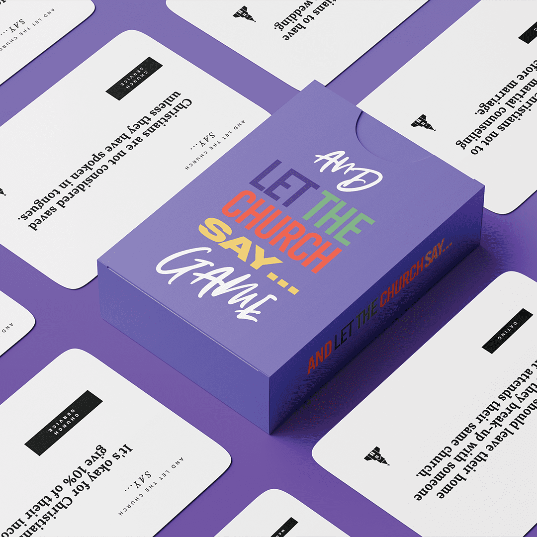 And Let The Church Say Church Discussion Card Game, 47 Cards