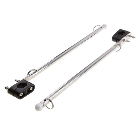 Poste de Bastón de 2 PCS con Abrazadera de riel de Plástico Inoxidable 304 shamjiam