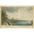 thumbnail image 3 of Unknown 18x13 Black Modern Framed Museum Art Print Titled - West View of London, 3 of 5