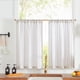 thumbnail image 1 of Cortinas de Cocina Jinchan de Lino a Rayas de 61 cm Rústicas 2 Paneles, 1 of 6