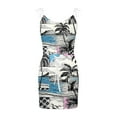 thumbnail image 4 of Womne Dresses Women's Fashion Casual Summer Printed Loose Sleeveless Strappy Front Pockets V Neck Dress, 4 of 5