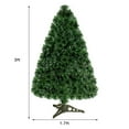thumbnail image 2 of Costway 3Ft Pre-Lit Fiber Optic Artificial PVC Christmas Tree Tabletop w/ Plastic Stand, 2 of 9