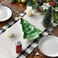 thumbnail image 4 of MOQIN Winter Christmas Table Runner Watercolor Red and Black Buffalo Plaid Christmas Trees Merry Xmas Runner, Kitchen Dining Table Decoration for Indoor Home Party 13 x 48 Inch, 4 of 8