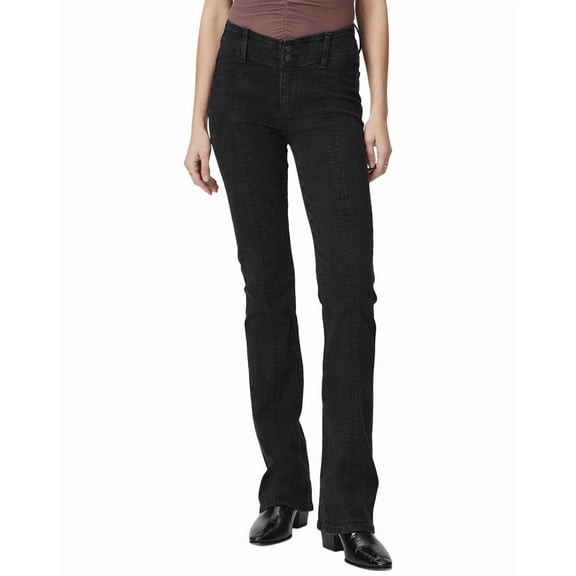 PAIGE womens  Manhattan Black Aura Slim Boot Jean, 30