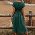 thumbnail image 4 of Women's Casual Dresses Cienvnstg Flowy Summer Dress for Everyday Wear Classic Beach Dress, 4 of 4