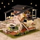 thumbnail image 5 of Kits de Muebles de Bricolaje Villa Moderna de Madera Luces Playset Juguete Creativo Sunnimix Casa de muñecas artesanales, 5 of 8