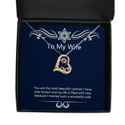 Gag Wife Gifts, You are the most beautiful woman I have ever known and my life is filled, Birthday Love Dancing Necklace For Wife, Gift ideas for wife, Unique gifts for wife, Gifts for wife who has