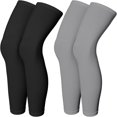 thumbnail image 1 of CNKOO 2 Paires de Manches de Compression pour Jambes Manches Longues Sport Cyclisme pour Hommes Femmes Course Basketball, 1 of 7