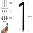 thumbnail image 2 of 5 Inch Floating House Number for Outside - Maximum Rust Protection Modern House Numbers, Zinc Alloy Shadow Number with Nail Kit Decor for Outdoor Gard, 2 of 5