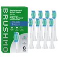 thumbnail image 1 of Cabezales de repuesto para cepillos de dientes Brushmo Total Clean x8, color blanco, 1 of 5