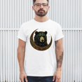 thumbnail image 4 of Celtic Moon Bear T-shirt Mystical Forest Animal Wildlife Nature Spiritual Celestial Lunar Viking Valhala Men's Tee, 4 of 7