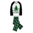 thumbnail image 6 of LuLiaMenton Christmas Pajamas, Xmas Tree Print, Green Plaid Matching PJs, Plus Sizes, 2-3T-Kid, 6 of 6