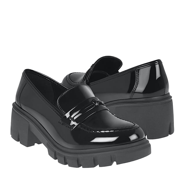 ZAPATOS OXFORD DAMA STYLO 18264 CHAROL NEGRO