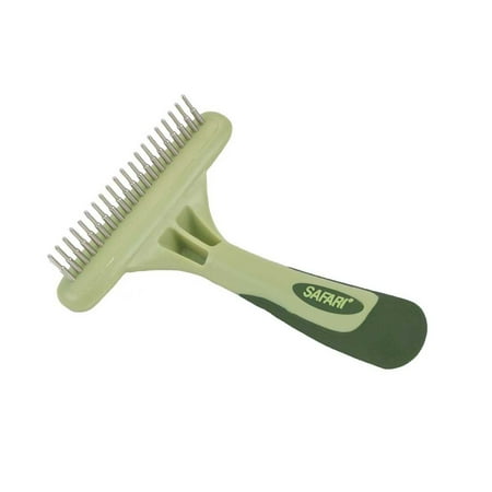 UPC: 0076484961922 | Coastal – Safari – Dog Undercoat Rakes  Rotating Pin Double Row  Medium – Large – Double Row (6.25  L x 4.25  W)