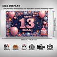 thumbnail image 5 of Colorful Design Happy Birthday Banner Stars Pattern Balloon Decoration Party Backdrop for Teenage Party Celebration Indoor Decoration Event, 5 of 7