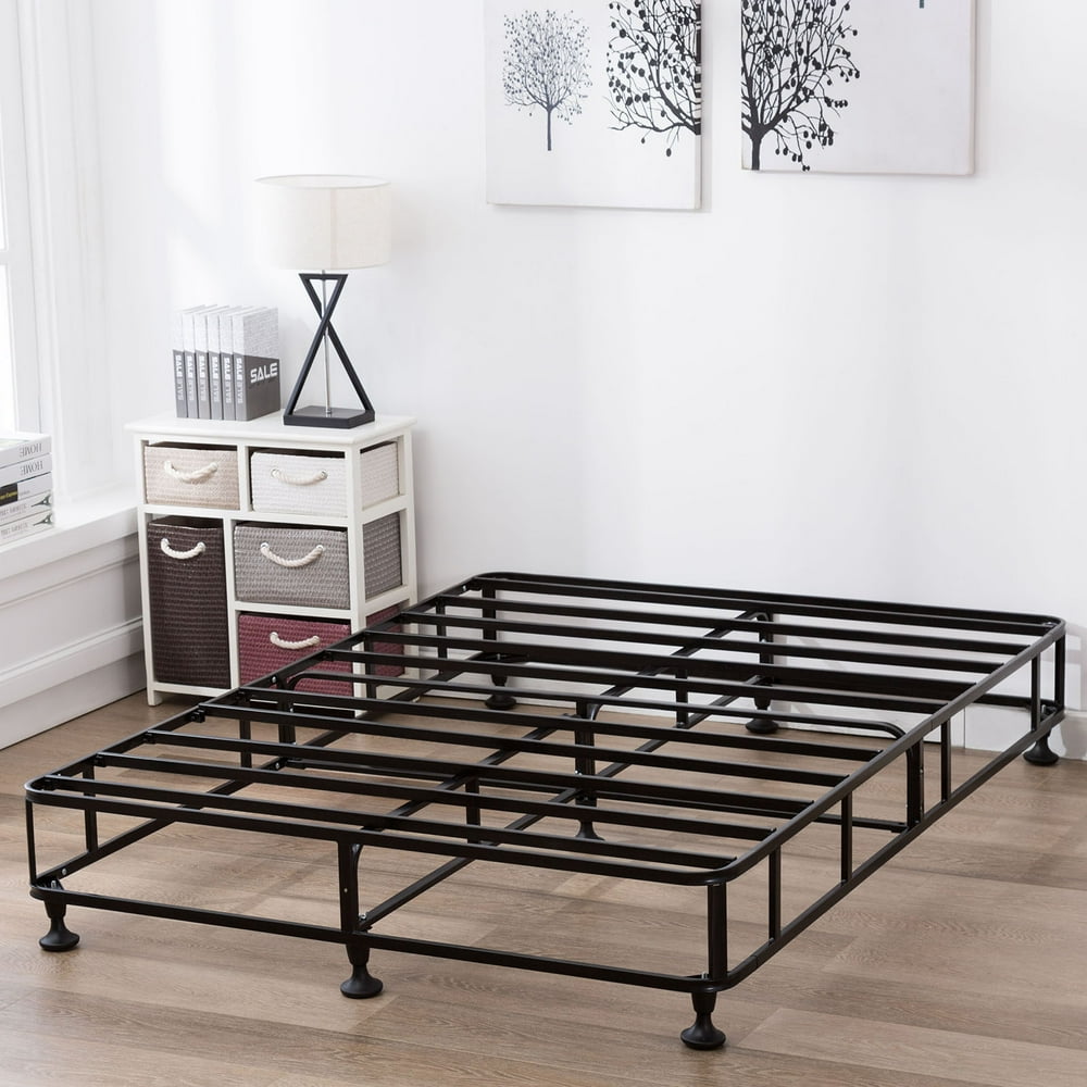 Uenjoy 8 Inch High Smart Box Spring Metal Bed Frame Mattress Foundation