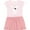 Pink With Stripes, variant on Inktastic Cute Easter Pirate Bunny with Eyepatch and Earring Girls Toddler Dress
