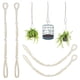 thumbnail image 1 of 4 Piezas Macrame Beige Planta Colgador Extensor Cuerda Planta Colgante Cesta Extensor Grandes Colgantes Macetas (Beige), 1 of 7