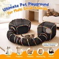 thumbnail image 6 of Petizer Outdoor Cat Enclosures - Upgrade 3-in-1 Outdoor Catio Set with Extra Large Tents & Tunnel for Yard & Travel, Portable Cat Playpen for Kittens, Cats, Puppies & Small Animals with Storage Bag, 6 of 7