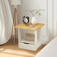 thumbnail image 2 of InsCrazy Nightstand Bedside Table Modern Concise Nightstand With Drawers Compact Home Storage for Kitchen Bathroom Laundry Room Office, 2 of 6
