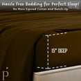 thumbnail image 3 of PRATYUX RV Short Queen 6-PC Sheet Set 800-TC 100% Egyptian Cotton, 15" Deep Pockets - Chocolate, 3 of 7