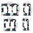 thumbnail image 2 of Yayeee Rocker Switch Wall Plate 2-Gang 4.7"x4.6" Home Decorative Outlet Cover, Black Cubes, 2 of 6