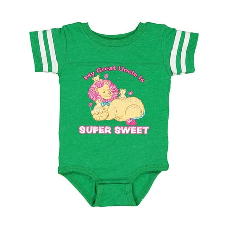 

Inktastic My Great Uncle Is Super Sweet Cotton Candy Lions Gift Baby Boy or Baby Girl Bodysuit