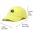thumbnail image 3 of DALIX Turtle Hat Nature Womens Baseball Cap in Minion Yellow, 3 of 7