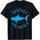 thumbnail image 1 of Camiseta de Mujer "Respeto a los Tiburones" - Diseño Marino y Biológico, Blanca y Negra, Regalo Ideal, 1 of 7