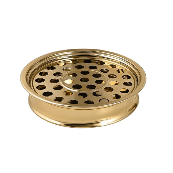 Communion Ware Stainless Steel Communion Ware A Holy Wine Serving Tray - (Brass/Gold Shiny)
