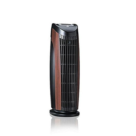 Alen T500 Basic SmartBundle with Allergen-Reducing Air Purifier Tower and Two Basic HEPA Filters, 500 SqFt; Black with Rosewood