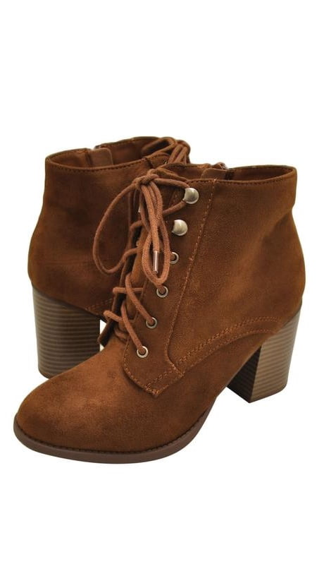 Soda Lurk Women's Faux Suede Lace Up 