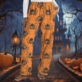 thumbnail image 2 of NMMUED Halloween Pj Pants Halloween Costumes for Women Pj Pants Women Cute Pajama Pants Sleep Clothes for Women Halloween Outfits for Women, Orange L, 2 of 4