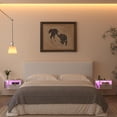 thumbnail image 4 of White Floating Nightstand with Charging Station and LED Lights,White, 4 of 15