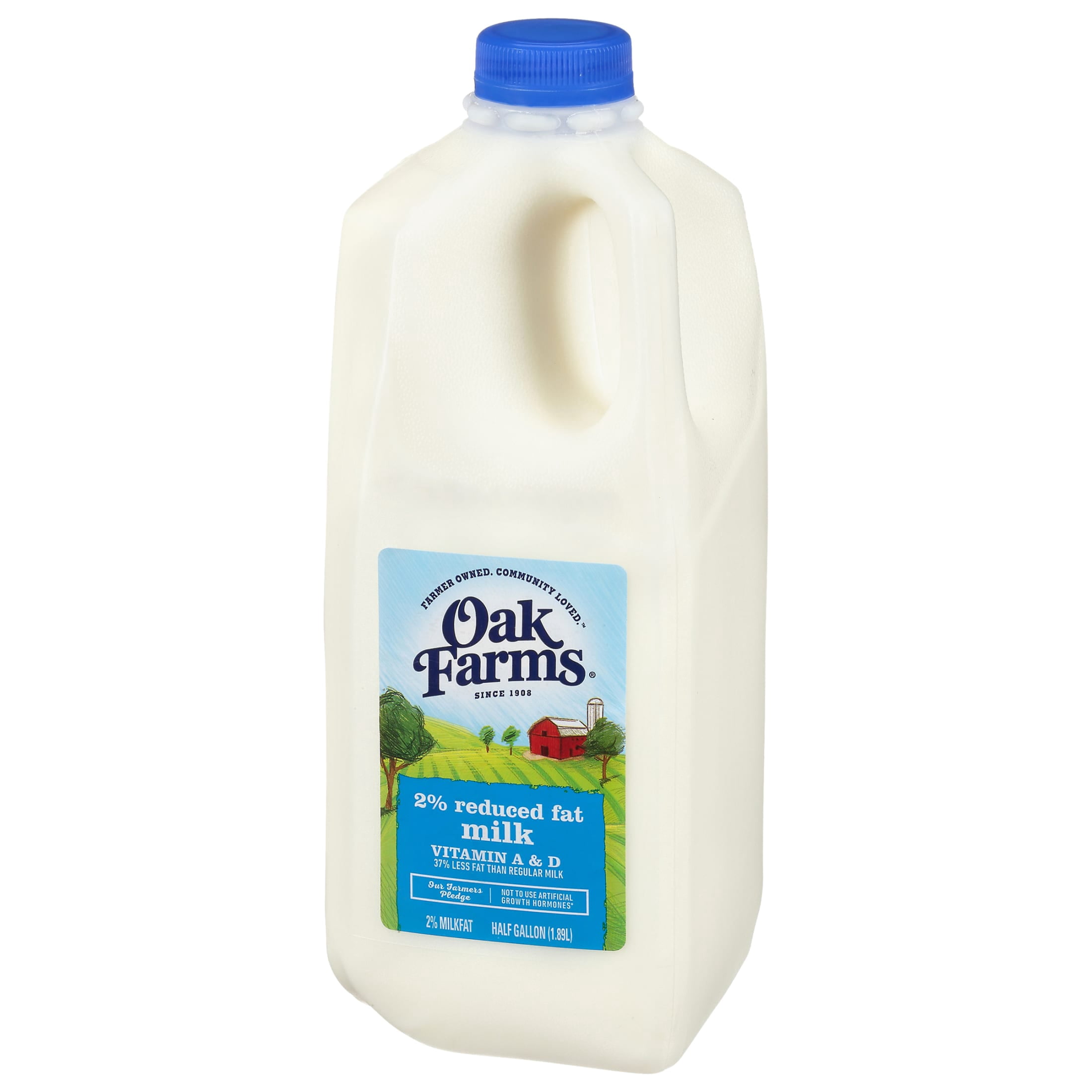 Oak Farms 2% Reduced Fat Milk, Half Gallon
