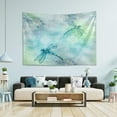 thumbnail image 4 of GZHJMY Vintage Watercolor Dragonfly Tapestry Aesthetic Tapestries for Bedroom Multi Color 90" x 60" Inches Gift Decor, 4 of 6