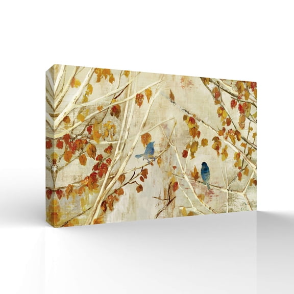 Wall26-Canvas Wall Art-Classcial Flower and Bird Painting-Giclee Painting Wall Art for Bedroom Living Room Home Decoration - 32x48 inches