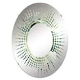thumbnail image 2 of Designart "Fashionable Green Camo Chic I" Camouflage Starburst Round Wall Mirror - Oval Printed Decorative Mirror - Multiple Color Options, 2 of 5