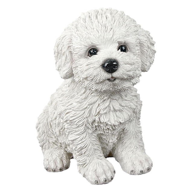 yuksok Résine Chien Statue Animal Sculpture Collection pour Salon Table Blanche