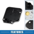 thumbnail image 3 of Unique Bargains 1 Set Oil Pan Gasket Kit No.4632123000/4632123001 with Gasket Automatic Transmission Filter for Hyundai, 3 of 7