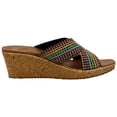 thumbnail image 5 of Skechers Beverlee-Delighted Wedge Sandals for Women, Boho Chic Style Cross Strap Slide, 5 of 7