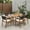 Black Rope, variant on Christopher Knight Home 7-Piece Outdoor Dining Set with Oval Table & Rope Armchairs, Teak+Gray