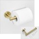thumbnail image 3 of Juego de accesorios de baño con barra para toallas, 1 gancho para toallas y 1 soporte para papel higiénico en acero inoxidable dorado cepillado, 3 of 4