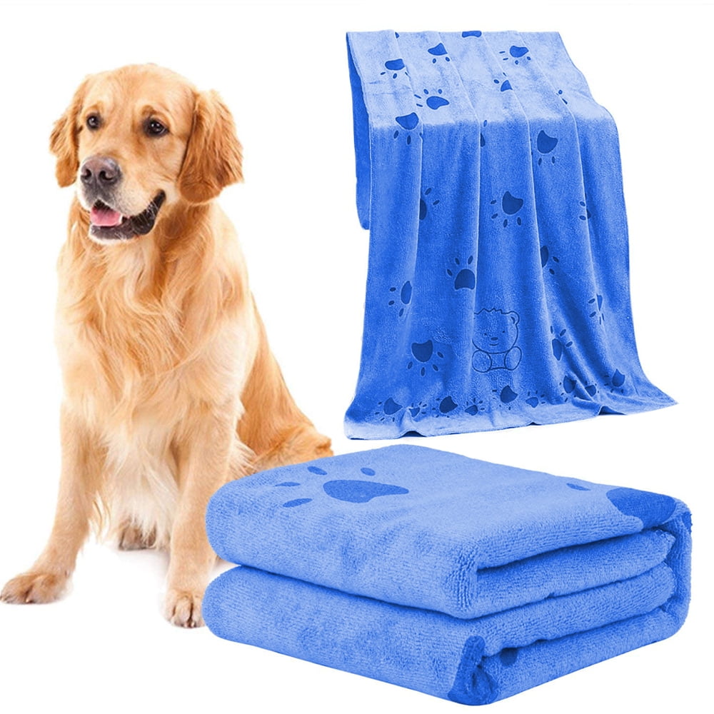 Soft Quick Drying Towel Pet Bath Dog Microfiber Cat Ultra Cloth Fast Cleaning SS 