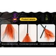 thumbnail image 6 of Fnochy Halloween Decorations Halloween Witch Broom Kids Play Broom Prop Plastic Broom Props for Halloween Party Clothing Accessories, Orange, 6 of 6