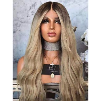 22 inch USED natural wave lace front wig Amazon.com : FCUFCU 22 Inch Deep Wave Lace Front Wigs Human  main image 2