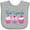 AC-Heather Grey, variant on Inktastic Team Cupcake Happy Cupcakes Boys or Girls Baby Bib