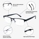 thumbnail image 5 of Gafas de lectura bifocales SOPHILY Metal Half Frame +1.0 para hombre, 5 of 6