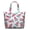 White-467, variant on Watermelon Print Large Capacity Tote Bag - Lightweight Travel Weekender with Zipper Closure & Interior Pockets for Women
