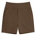thumbnail image 6 of KyCheLot Oversized Shorts for Women Straight Leg Elastic High Waist Yoga Shorts Casual Workout Shorts with Pockets, 6 of 7